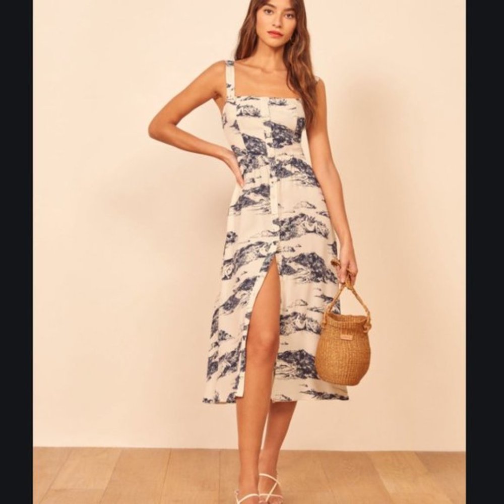 Reformation Saltillo Midi Dress - Paradis